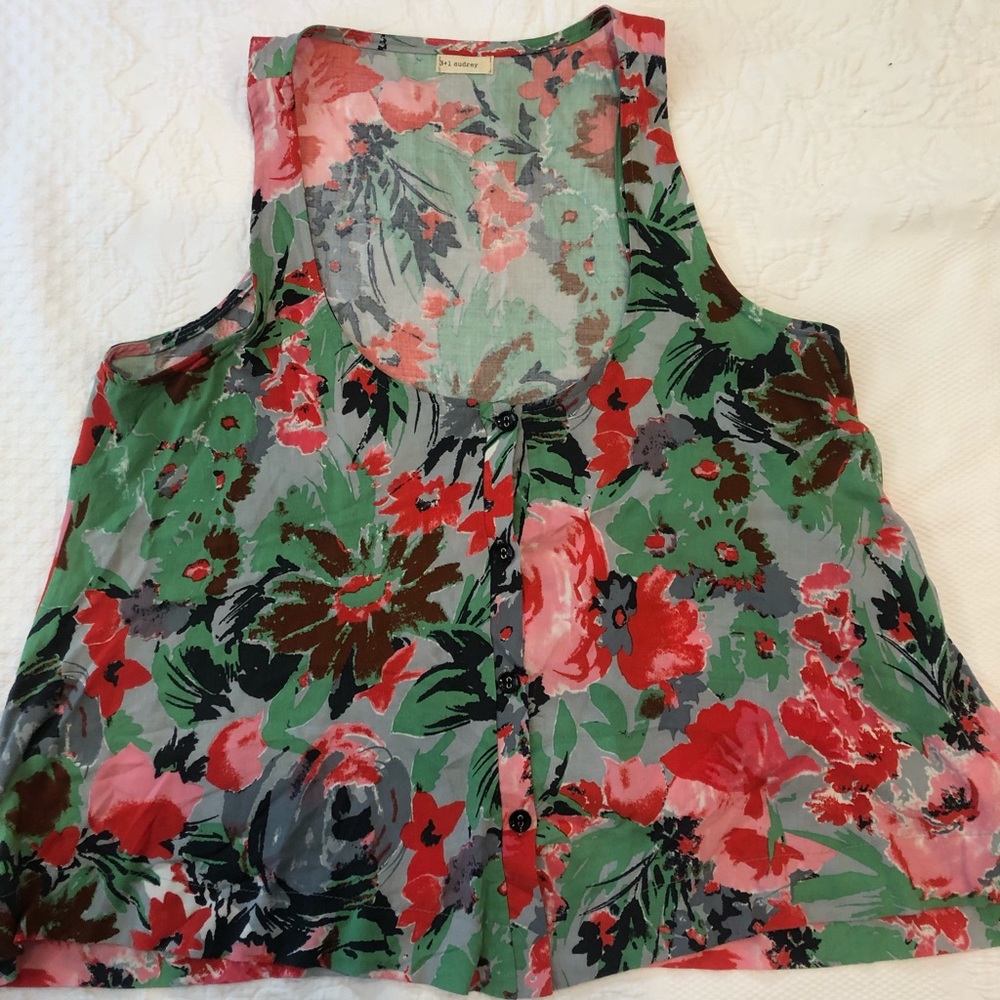 Flowey Floral Sleeveless Shirt